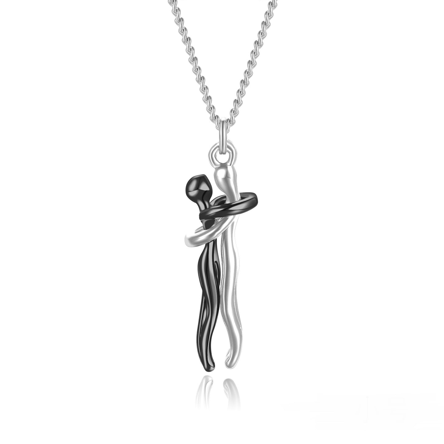 Hot Sale Affectionate Hug Necklace Couples Anniversary Valentine's Day Gift Fashion Punk Street Style Pendant Necklace ShopyRight