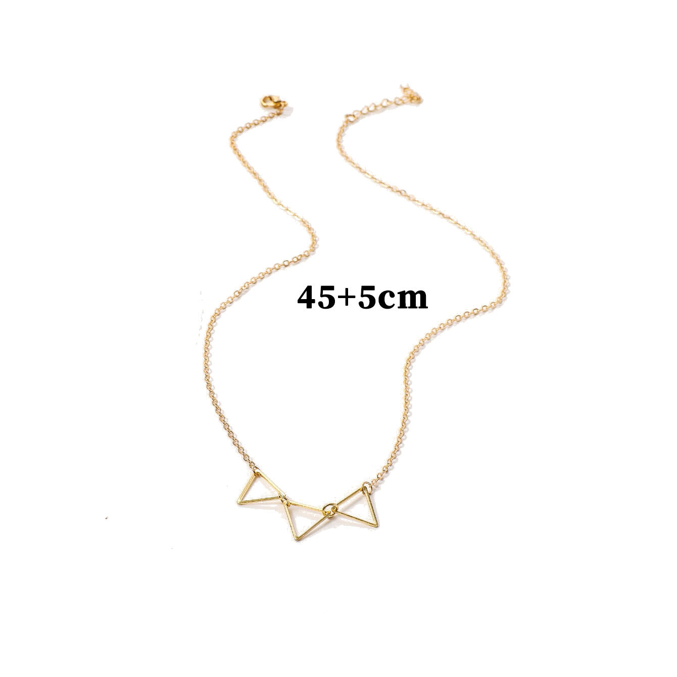 European and American cross-border jewelry, fashion geometric stars, coconut palms, snowflake necklaces, women, versatile pearl rings, triangle necklaces