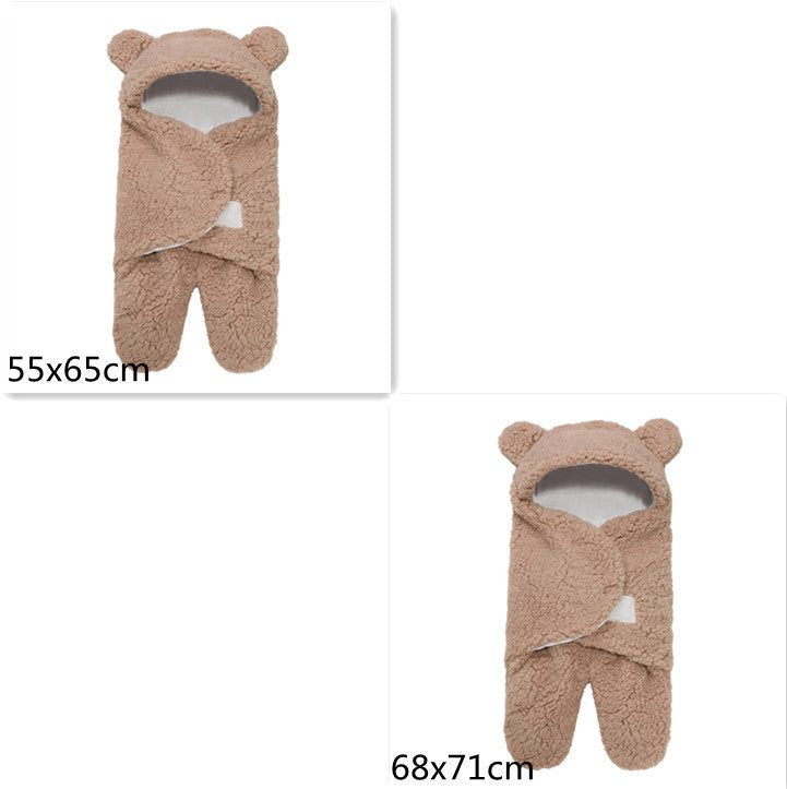 Lamb Plush Sleeping Bag Newborn Baby Swaddling Quilt Shopylife