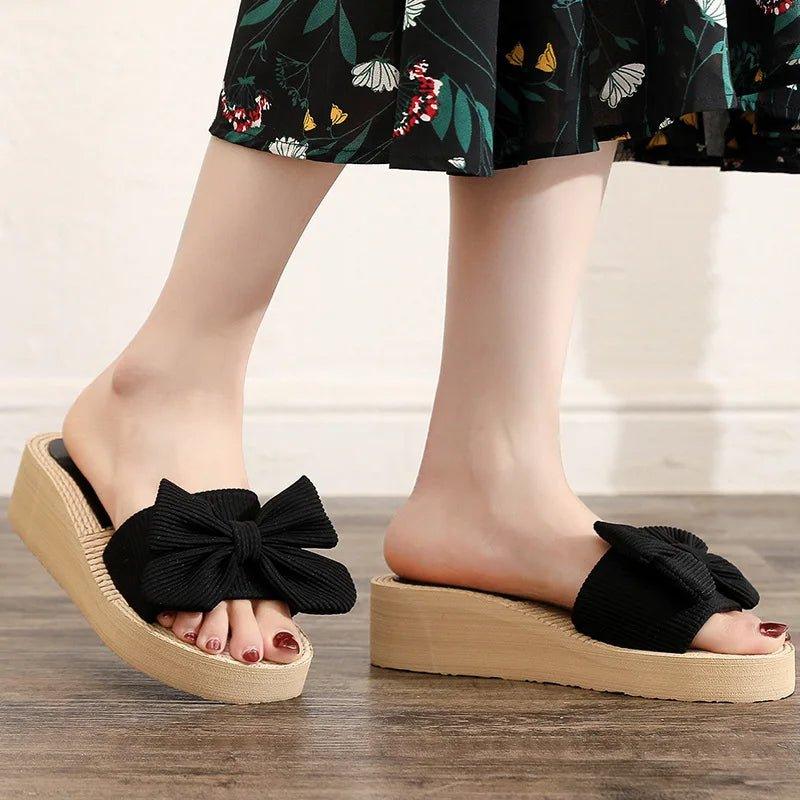 Bow Woven Sandal - Shopylife -