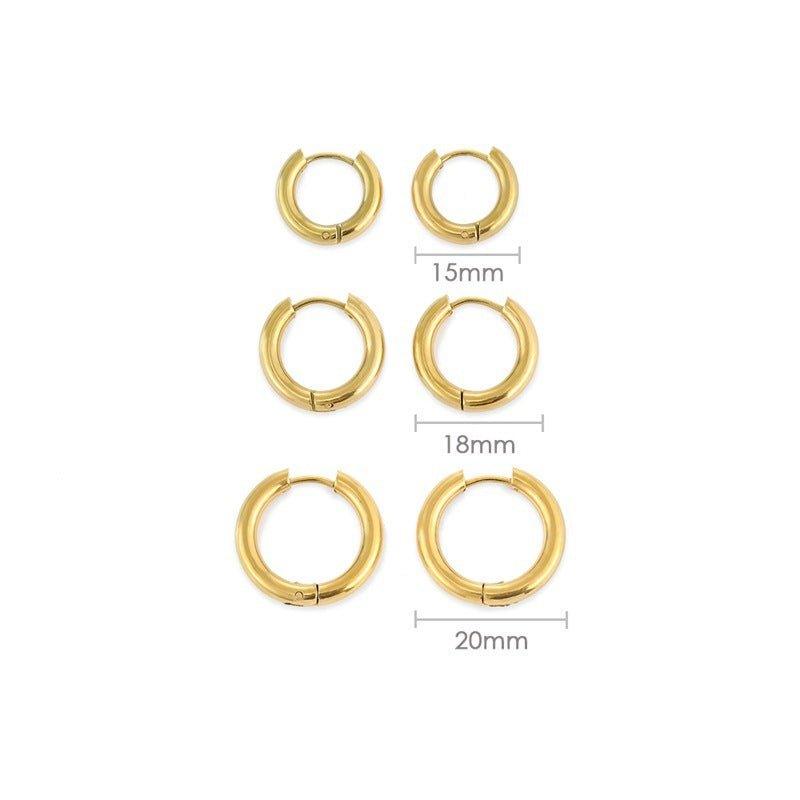 Classy RND Hoops Earrings - Shopylife -
