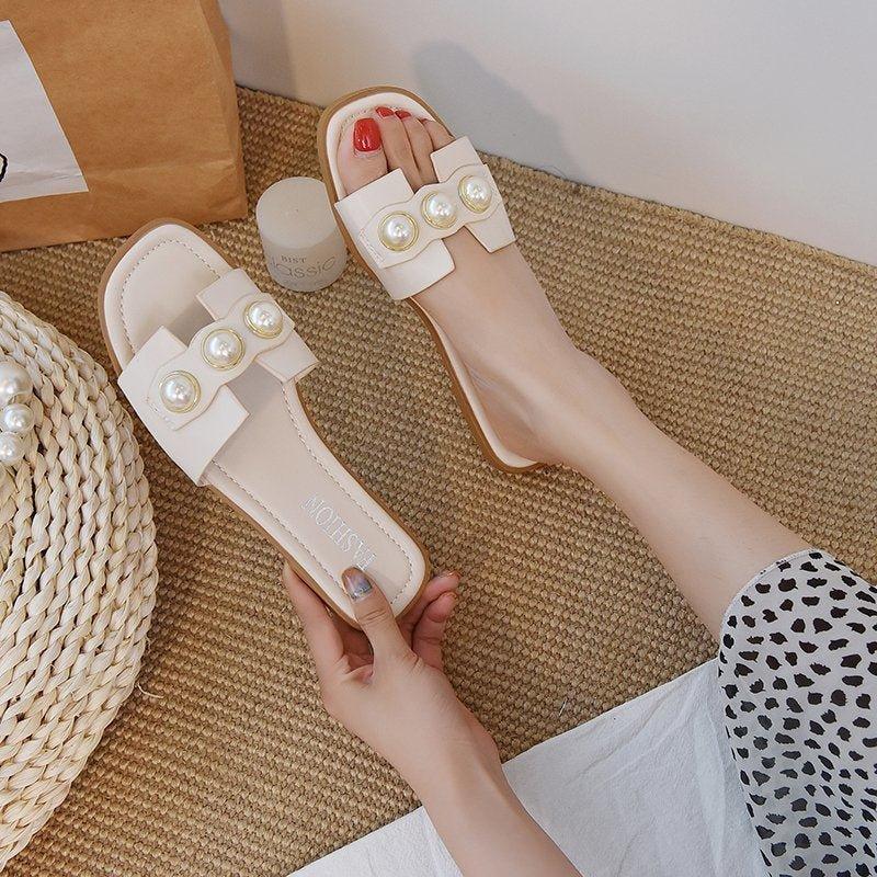 Fashion Ins Tide Flat Heel Beach Sandals - Shopylife -