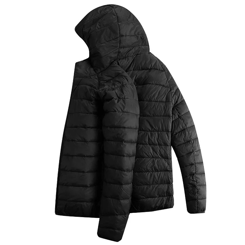 Men 9 Areas Heated Jacket USB Winter Outdoor Electric Heating Jackets Warm Sprots Thermal Coat Clothing Heatable Cotton jacket Shopylife