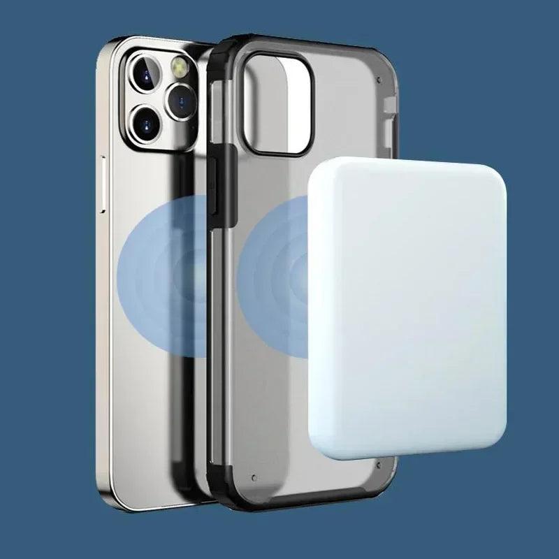 Magnetic Wireless Power Bank External Portable Battery Pack For iphone 11 13 12 14 15 Pro Max Mini Powerbank Moblie Phone Case - Shopylife -