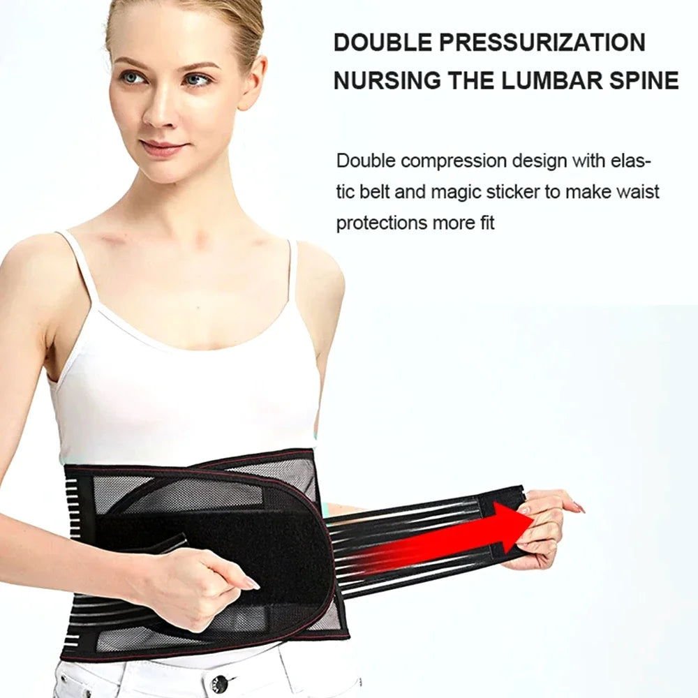 Medical Back Brace Waist Trainer Belt Spine Support Men Women Breathable Lumbar Corset Orthopedic Faja Lumbar Hombre Gym Belts - Shopylife -