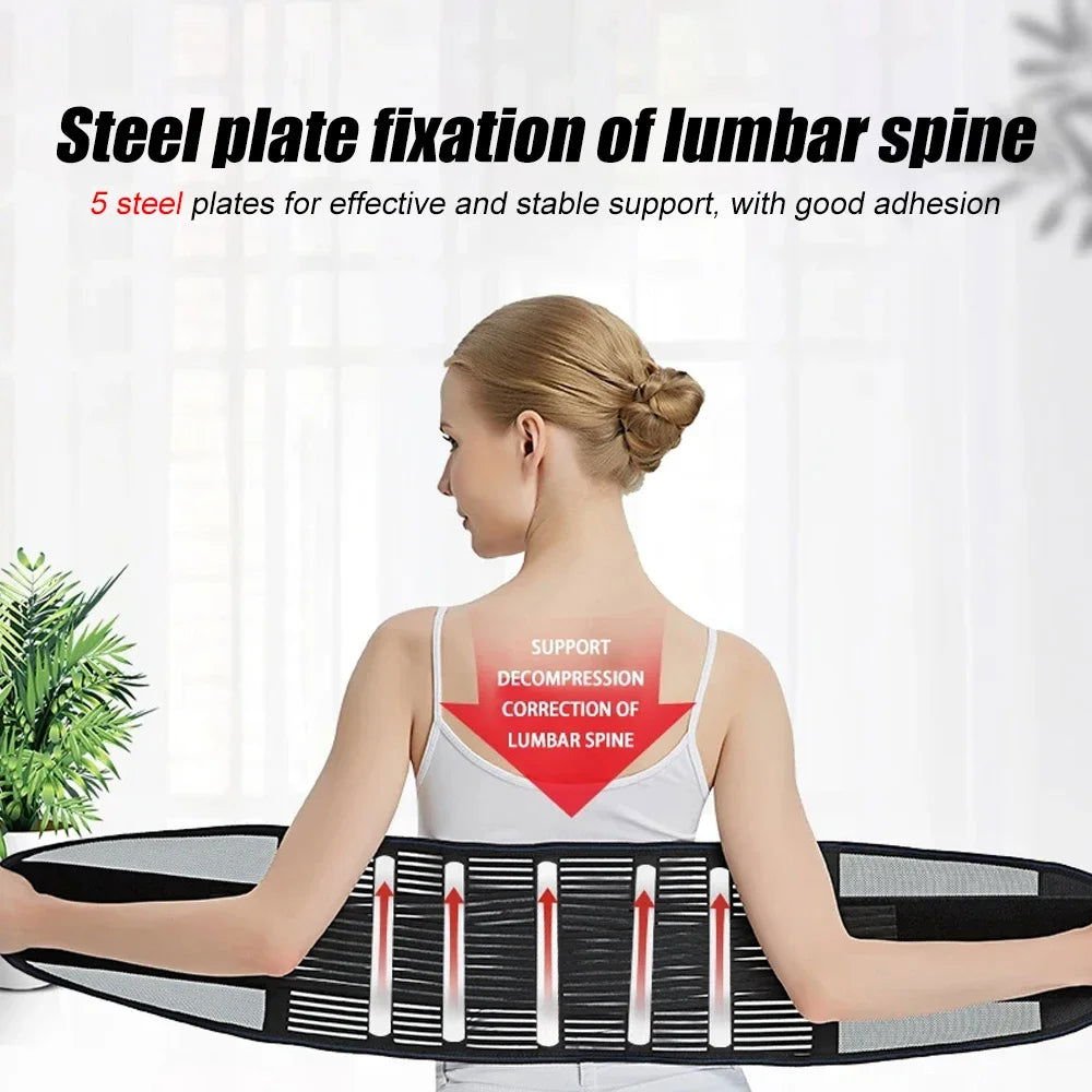Medical Back Brace Waist Trainer Belt Spine Support Men Women Breathable Lumbar Corset Orthopedic Faja Lumbar Hombre Gym Belts - Shopylife -