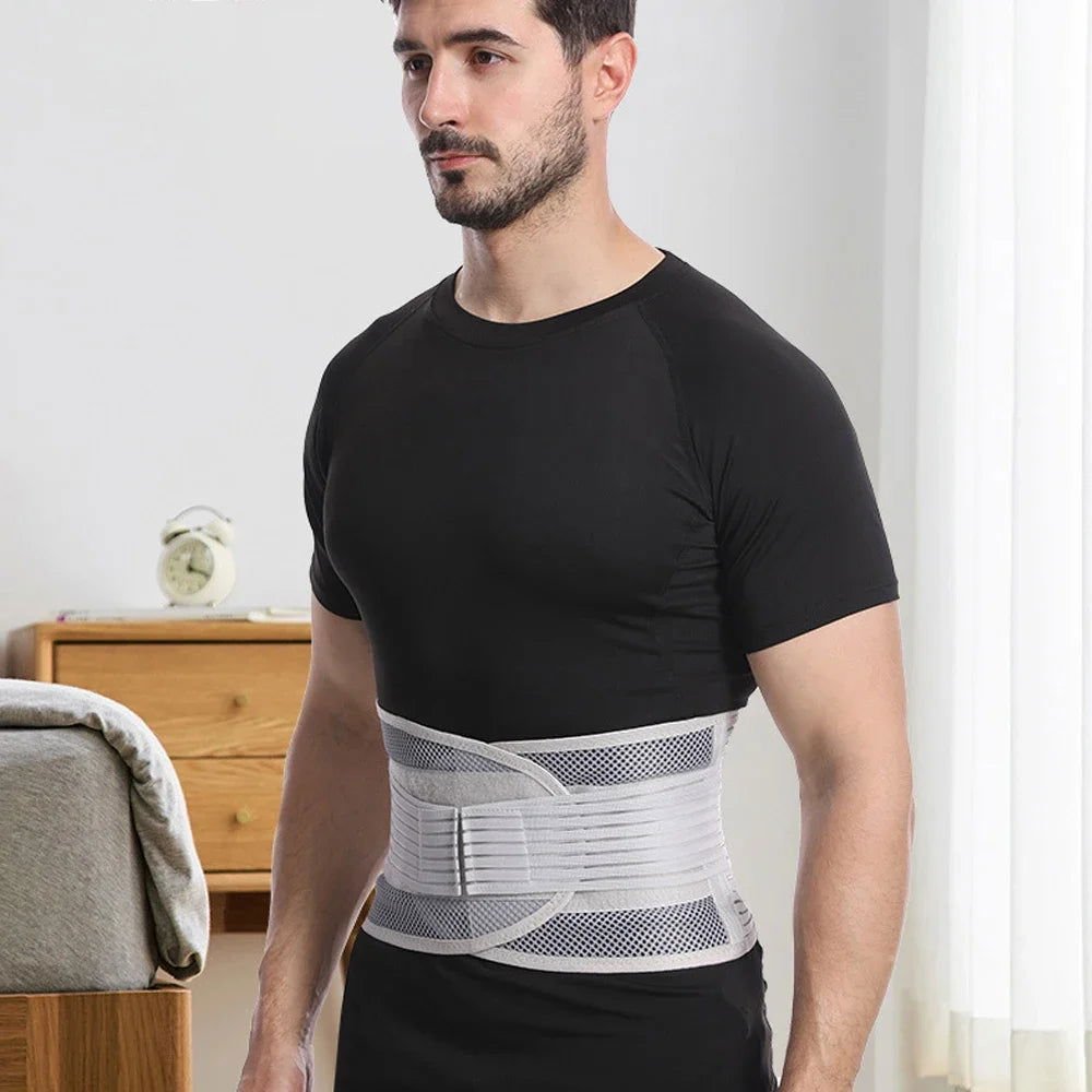 Medical Back Brace Waist Trainer Belt Spine Support Men Women Breathable Lumbar Corset Orthopedic Faja Lumbar Hombre Gym Belts - Shopylife -