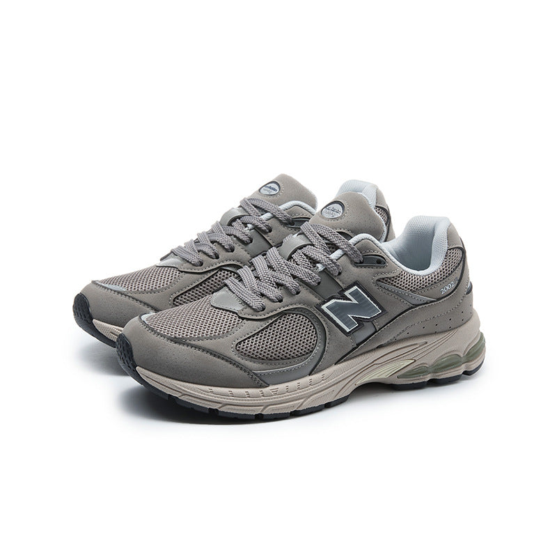 Primavera e outono New Balance Cool Run Classic 2002R Ténis Casuais Casal Versátil Malha Respirável Ténis Casuais