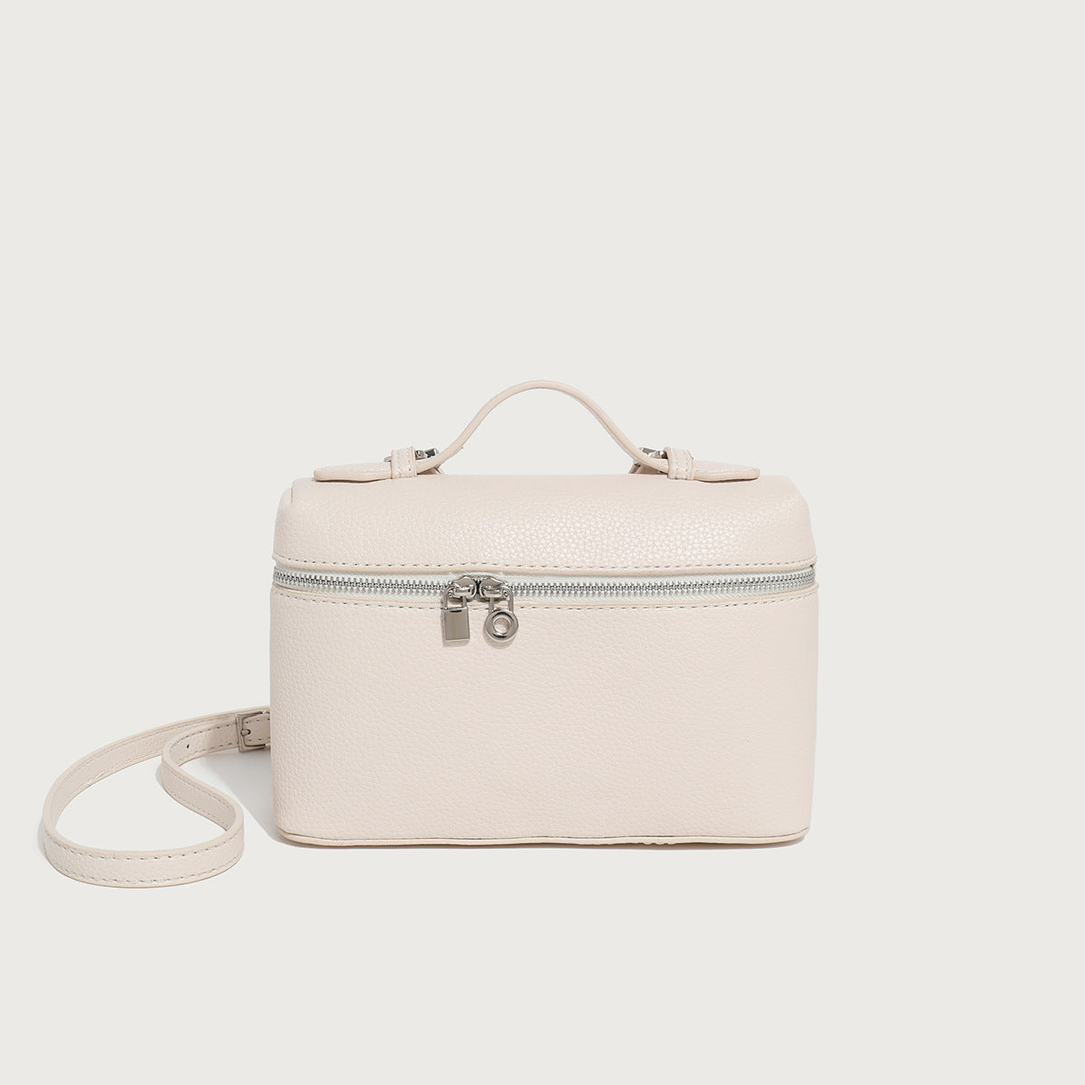 Cross-border small bag women's bag 2024 new trend double zipper handbag makeup bag shoulder crossbody bag wholesale