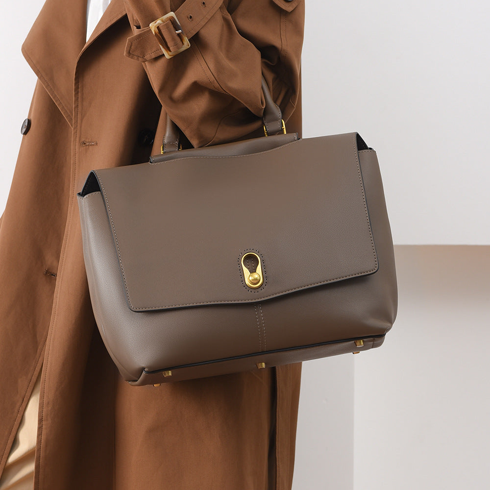 Bolsa de mão elegante fashion para o dia a dia Bolsa minimalista versátil couro sintético premium Bolsa Internacional Grande capacidade Bolsa tote