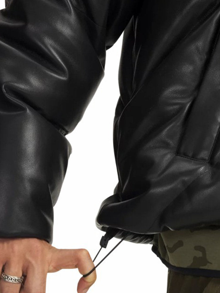 Under Armour Jacket Men's Winter New Faux Leather Athleisure Warm Short Down Jacket 6000427-001