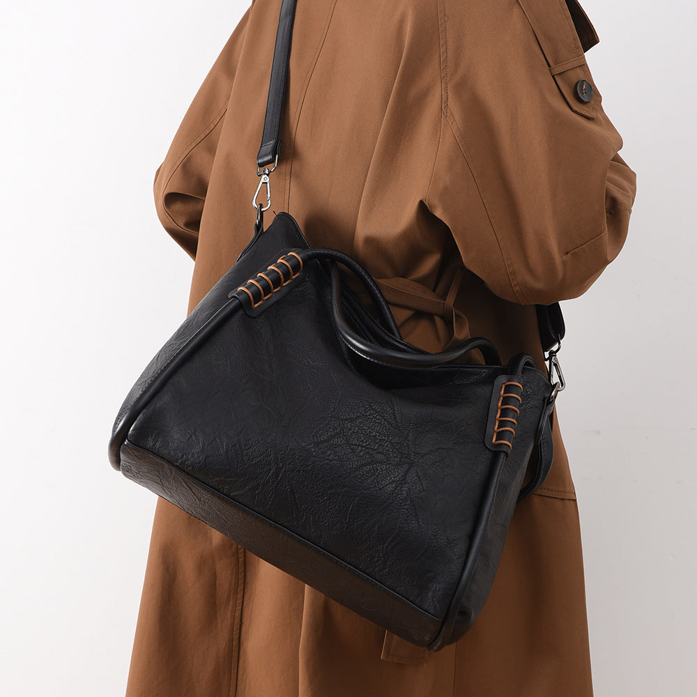 Bolsa tote casual fashion Bolsa de ombro feminina minimalista uso diário para o dia a dia Bolsa transversal versátil Grande capacidade Bolsa Internacional