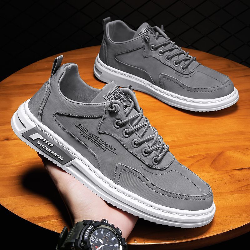 Spring Men's Shoes 2026 New Breathable Canvas Shoes Trendy Versatile Shoes Men's Non-Slip Lightweight Casual Sneakers