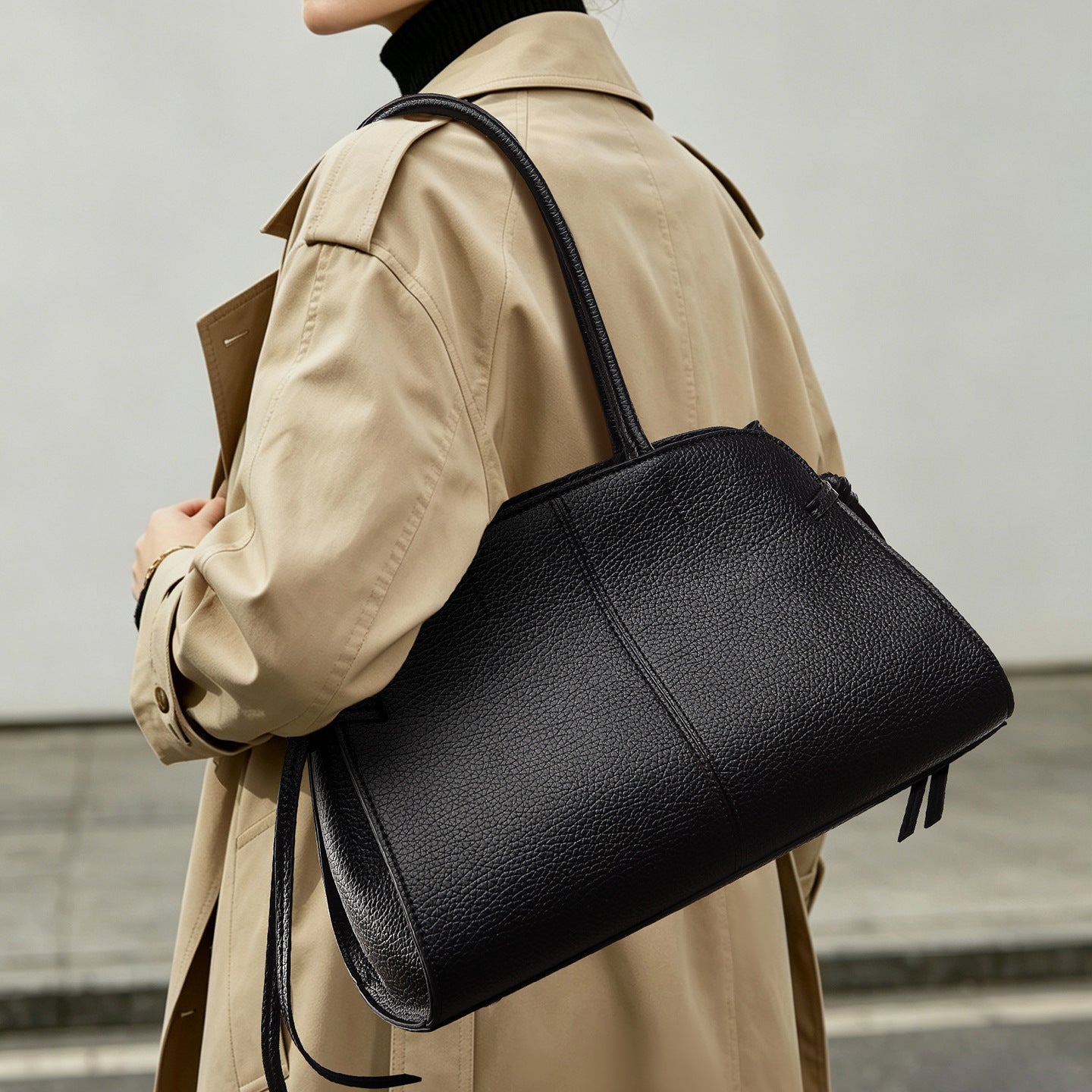 Internacional Bolsa tote europeia e americana fashion minimalista Bolsa de ombro Grande capacidade para o dia a dia Bolsa de mão feminina atacado comércio internacional bolsa grande