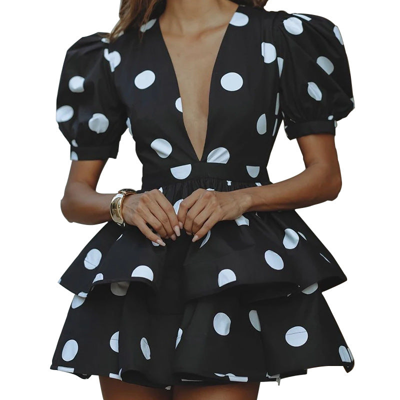 Cross-border 2025 Amazon Spring New European and American Fashion Elegant and Loose Dress