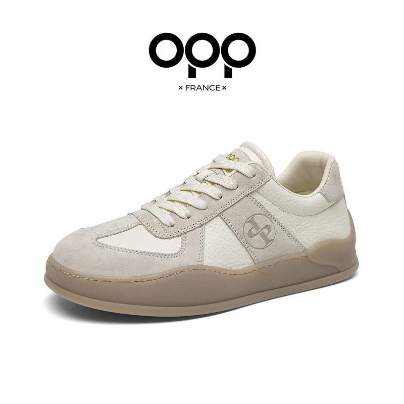 OPP casual board shoes men's 2026 spring men's low-top versatile retro popular sports thick-soled brown German training shoes