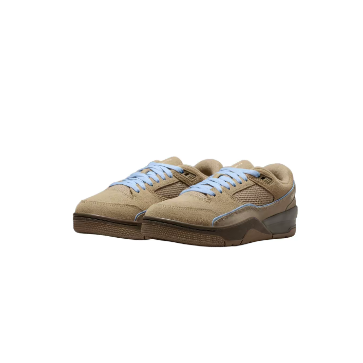 Sapatilhas de basquetebol para mulher Jordan Flight Court castanhas, cano baixo, estilo vintage, modelo IO7612-220