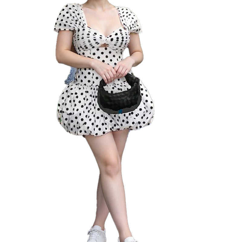 2025 summer new Amazon independent station cross-border European and beautiful women's clothing temperament elegant fashion printed dress