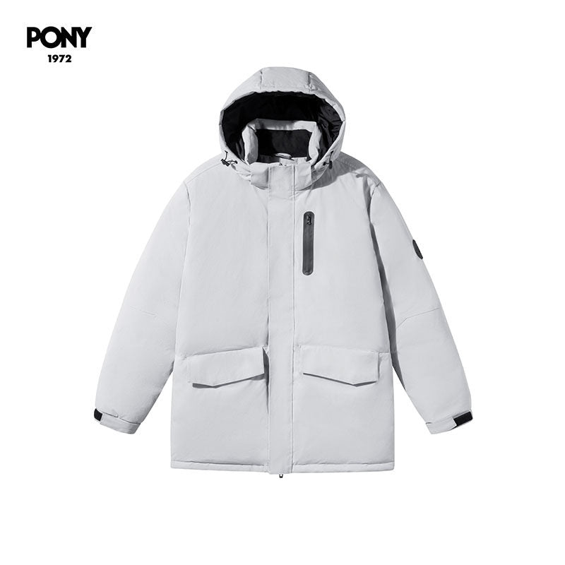 PONY1972 autumn and winter new sports down jacket men's warm urban casual top 244M2OF04