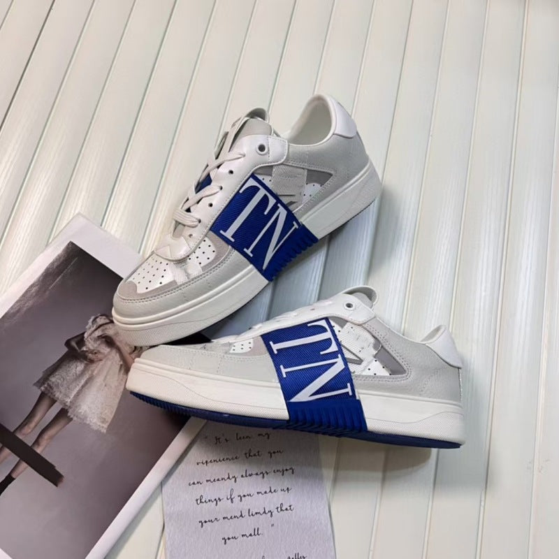 Sapatos Brancos Respiráveis 2025 Unissex para Casal, Tênis Casual Plano Renda, Esportivo Elegante Confortável e Versátil