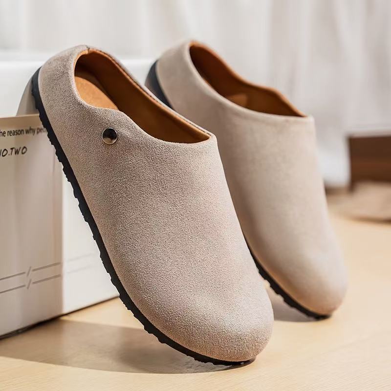 2026 New Men's Soft-Soled Closed-Toe Slippers, Casual Non-Slip Closed-Toe Slippers, Everyday Comfort and Fashion, One-Foot Slip-On Men's Shoes