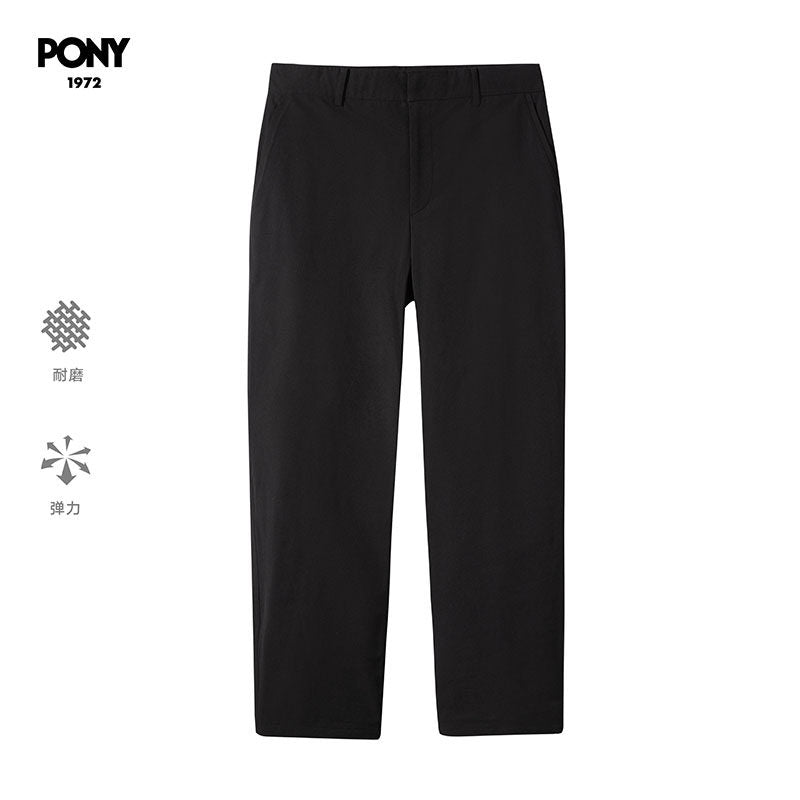 PONY1972 Autumn and Winter New Sports Fitness, Comfortable Slim Wear-Resistant Men's Woven Pants 244M2UT11