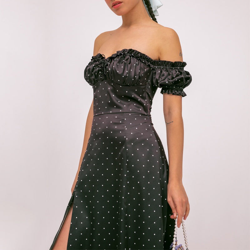2026 new European and American clothing cross-border elegant French slim floral light mature style high-waisted printed European and American dress