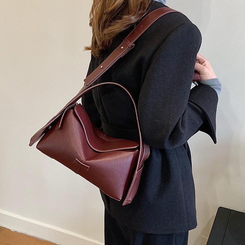 Bolsa de ombro Novo modelo 2026 minimalista Bolsa elegante fashion Bolsa Grande capacidade para o dia a dia Bolsa transversal Internacional
