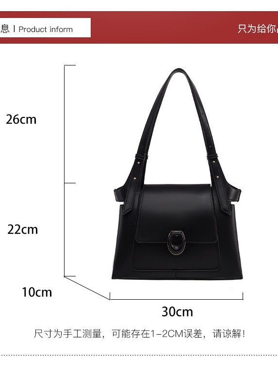 Single shoulder bag 2026 new fashionable women's bag, high-end large capacity, commuter bag, casual minimalist tote bag for women, cross-border bag