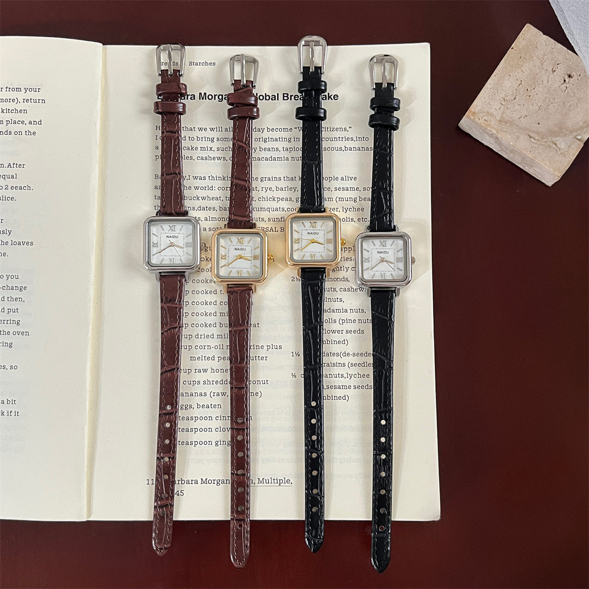 NAIDU New Fashion Women's Watches, Niche Vintage Square Simple Student Exquisite Women's Watches, Wholesale Source