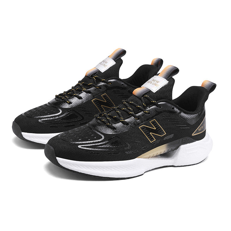 Primavera e outono New Balance Cool Running Shoes 2025 New Mesh Sneakers Teenagers Student Casual Couple Sneakers