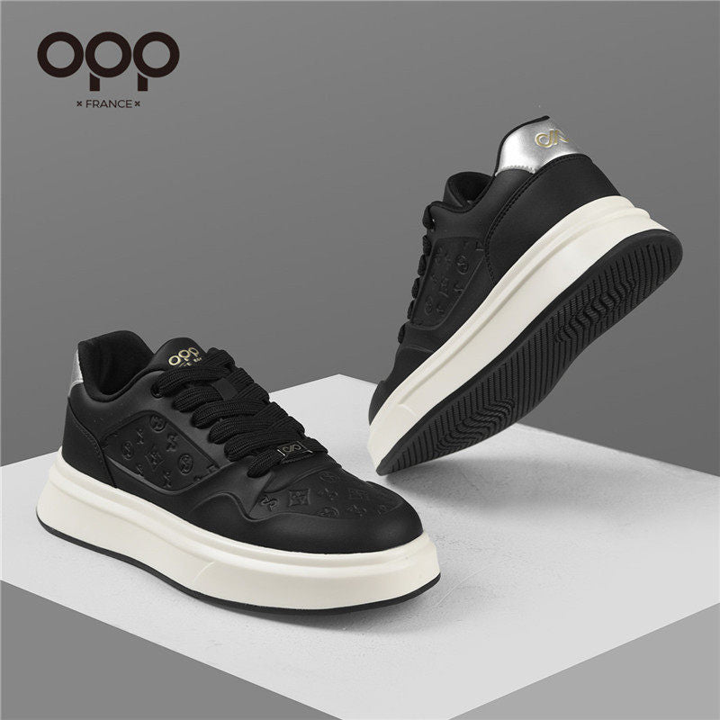 Ténis de cano baixo para homem em OPP, modelo leve e luxuoso da primavera de 2026, versátil para desporto e lazer, em branco.