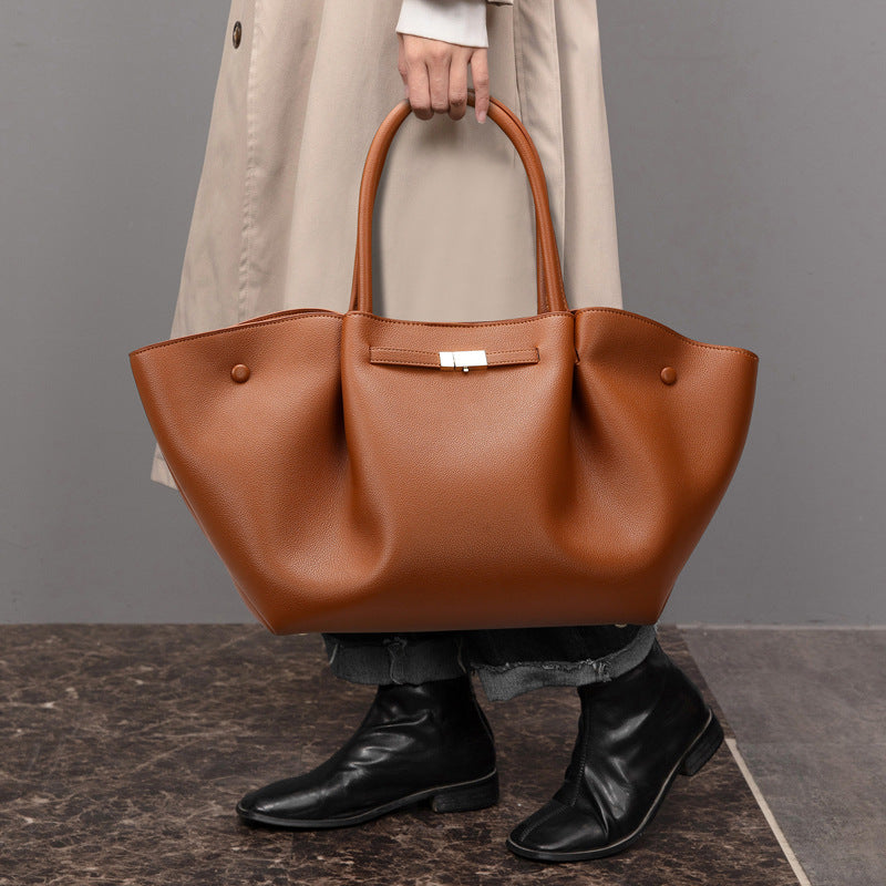 Bolsa tote Novo modelo Bolsa fashion minimalista bolsa asa Grande capacidade Bolsa tote feminina elegante para o dia a dia Bolsa de mão