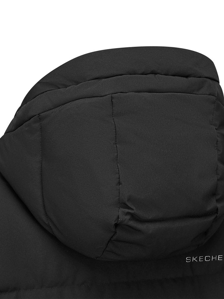 Skechers Fall/Winter 2025 Women's Windproof Waterproof Comfortable Warm Knitted Long Hooded Down Jacket P425W051