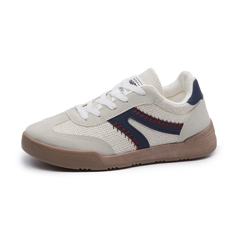 Cross-border shoes, men's shoes, summer breathable moral training shoes, men's and women's versatile casual shoes, vintage white shoes, sneakers