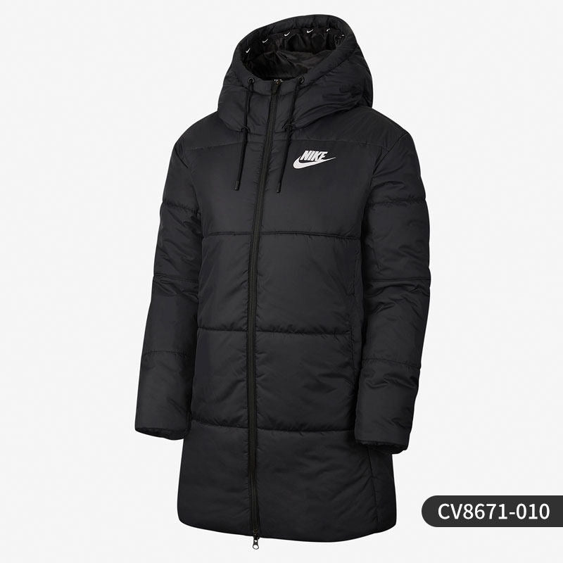 Nike Official Genuine Women's Comfort Hooded Woven Zipper Casual Sportswear Padded Suit CV8671-010