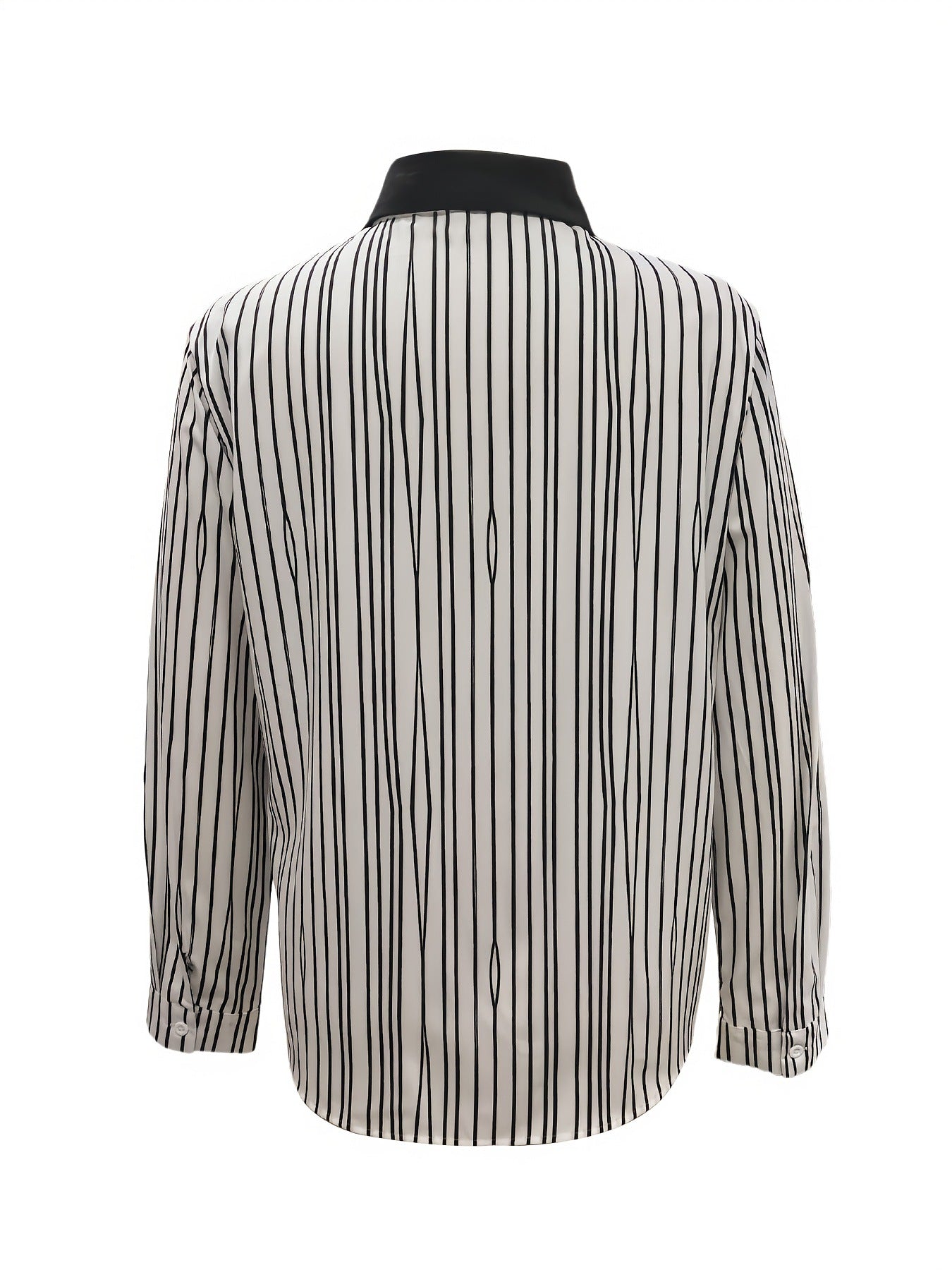 Striped long-sleeved shirt women's pre-fall new shirt versatile top commuter women's shirt