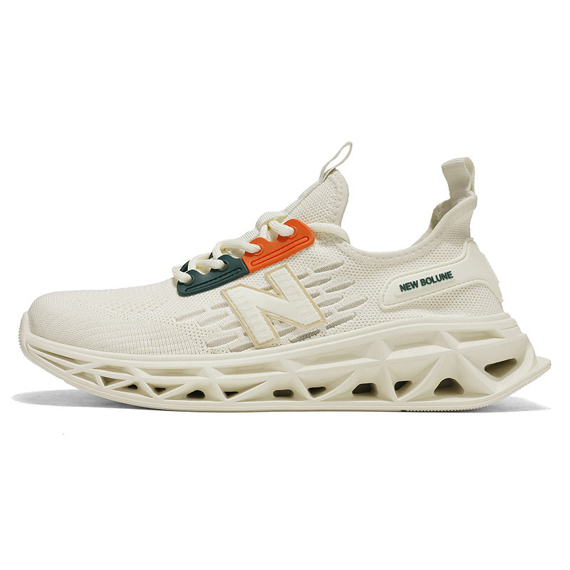 Primavera e outono New Balance Cool Running Shoes 2025 Summer Trend Mesh Running Shoes Shock Absorption Running Shoes Tênis Masculino