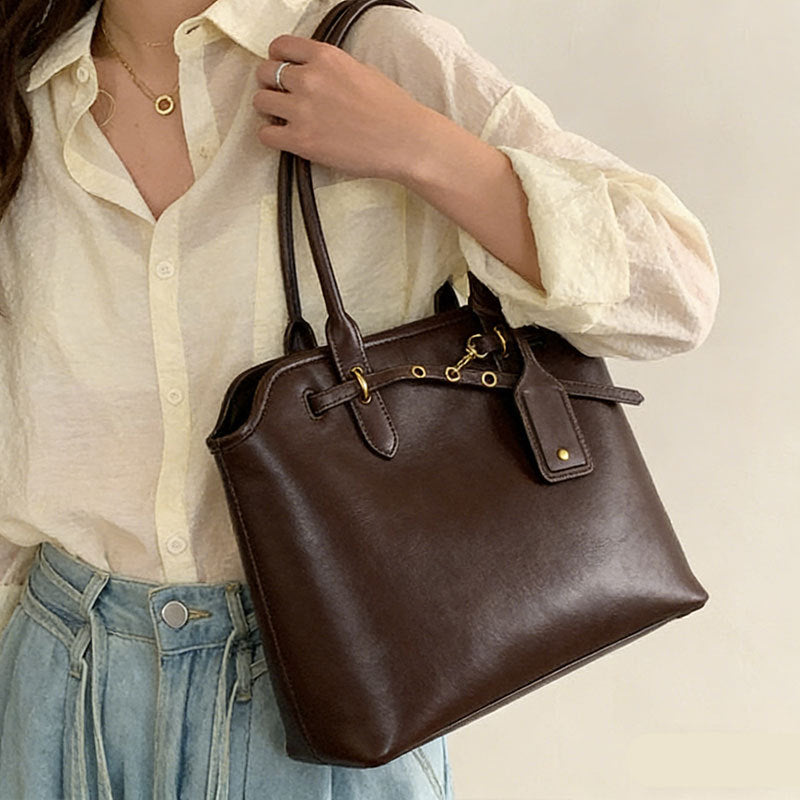 Bolsa de ombro Grande capacidade Bolsa tote minimalista Bolsa de mão feminina versátil para o trabalho para o dia a dia bolsa Grande capacidade para o dia a dia bolsa