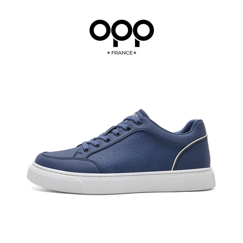 OPP men's shoes spring 2026 new light luxury high-end lightweight low-top casual sports versatile comfortable leather board shoes