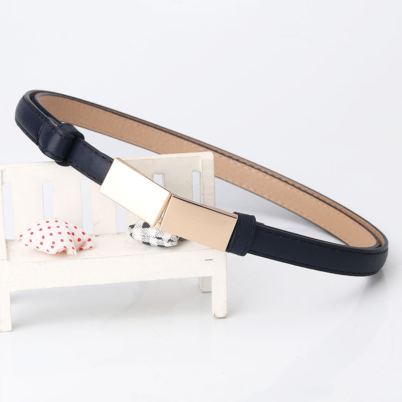 Adjustable belt fashion decorative coat dress fashionable dark leather small belt women's sweater belt in stock