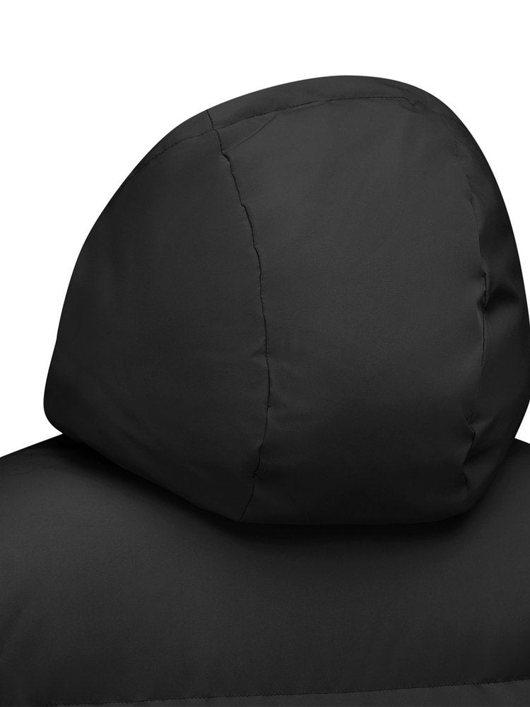 Skechers Men's Down Jacket 2025 Winter New Anti-Stain Woven Long Hooded Jacket P425M035-0018