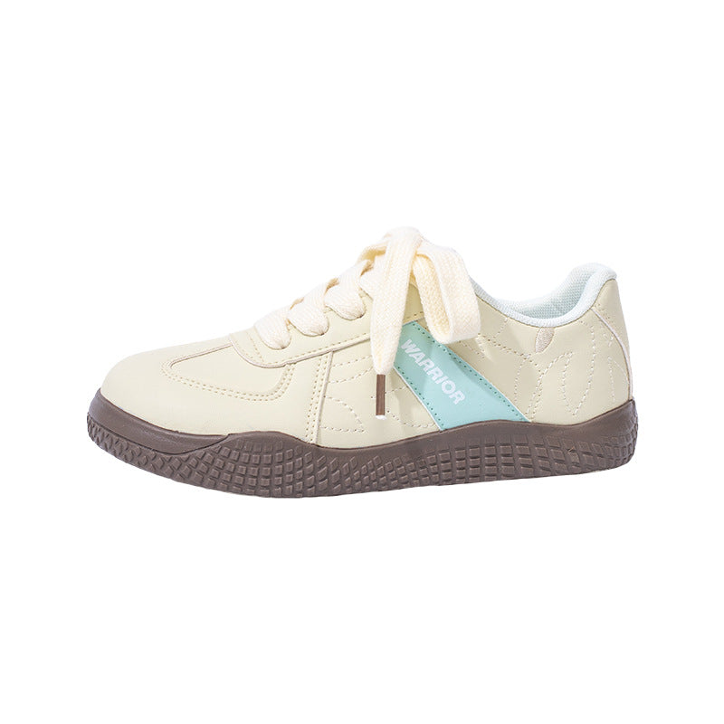 Pull-back dopamine high heels, versatile lace-up casual shoes, soft soles that do not tire the feet, German training shoes, Korean flats