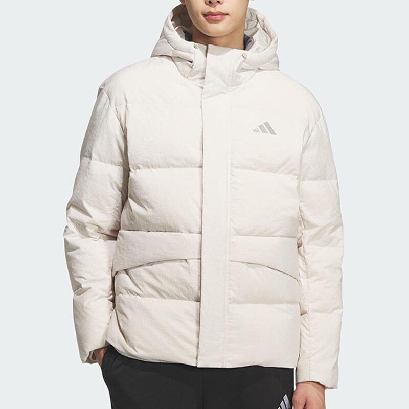 ADIDAS LINEAR Men's Hooded Athleisure Thermal Down Jacket KQ5519 KQ5523