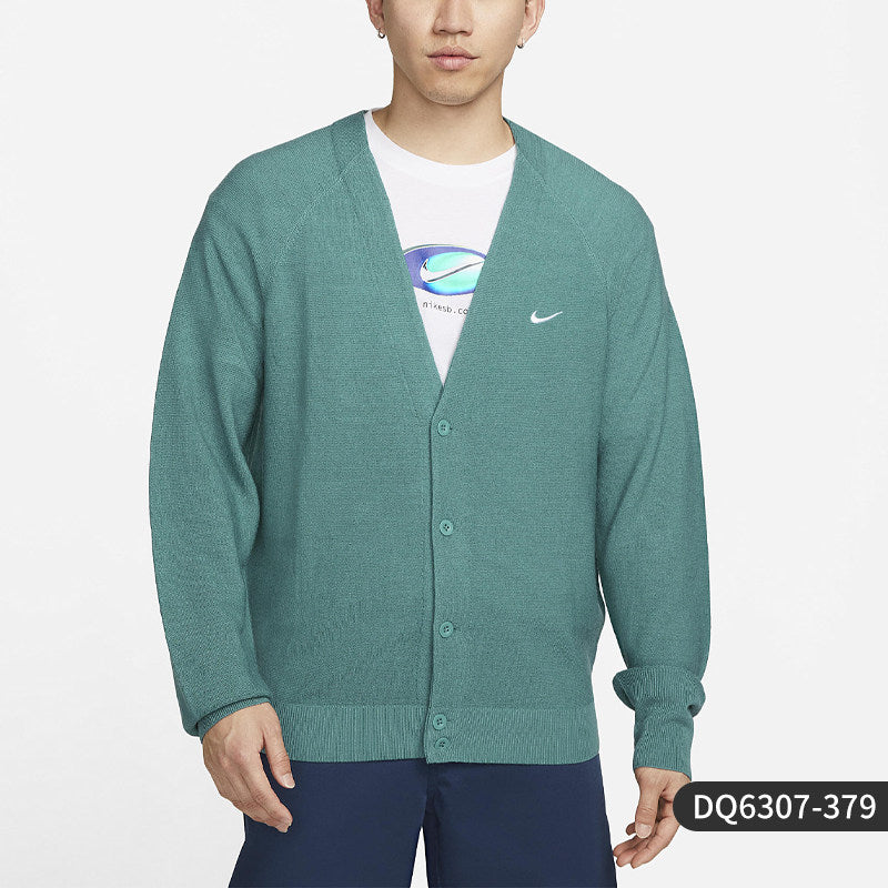 Nike/Nike Official Genuine Men's and Women's Comfortable, Casual and Breathable V-Neck Sweat Jacket DQ6307-010