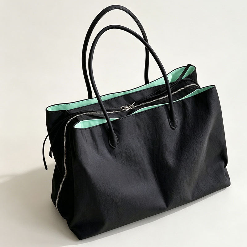 Bolsa tote Novo modelo Grande capacidade para o dia a dia bolsa elegante fashion bolsa de mão minimalista leve nylon Bolsa de ombro Internacional