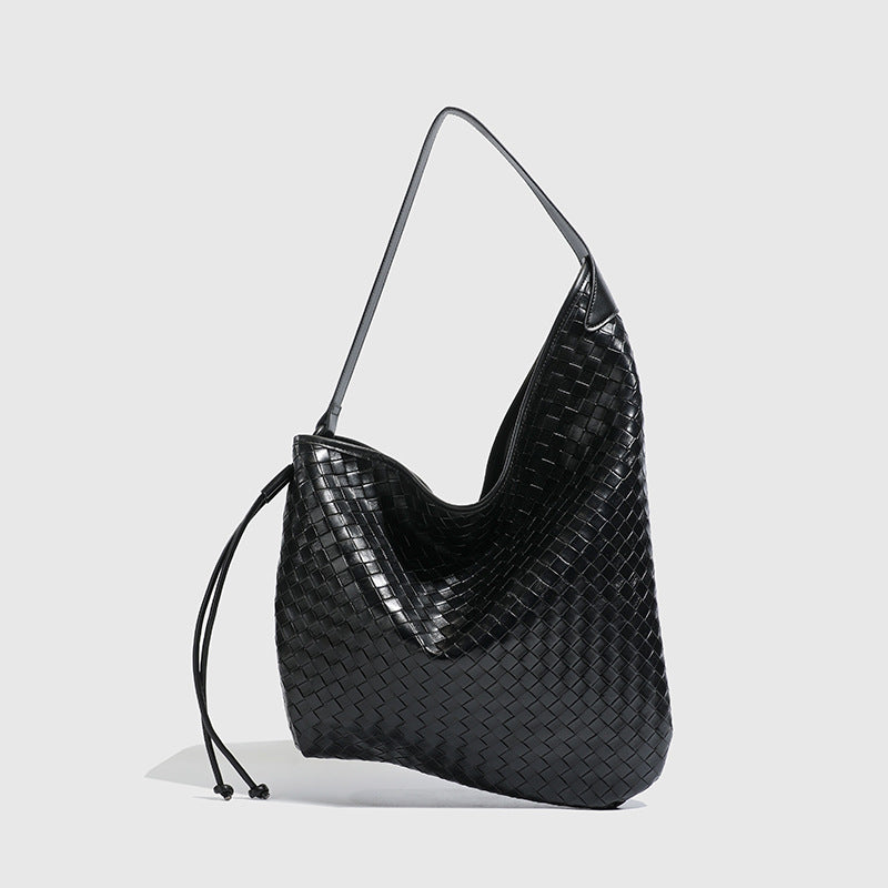 Bolsa tote Novo modelo textura trançada Grande capacidade para o dia a dia bolsa minimalista design sofisticado Bolsa estilo descontraído Bolsa de ombro Internacional