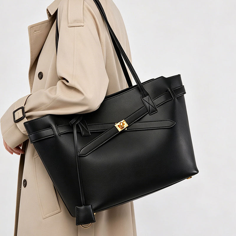 Marca B Bolsa tote Novo modelo 2026 versátil para o dia a dia bolsa fashion Grande capacidade Bolsa bucket elegante minimalista Bolsa de ombro