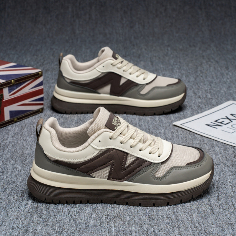 Primavera e outono New Balance Cool Running Men's Shoes Spring New Lightweight and Wear-Resistant Outdoor Breathable Casual Shoes Sports Board Shoes Sapatos Masculinos