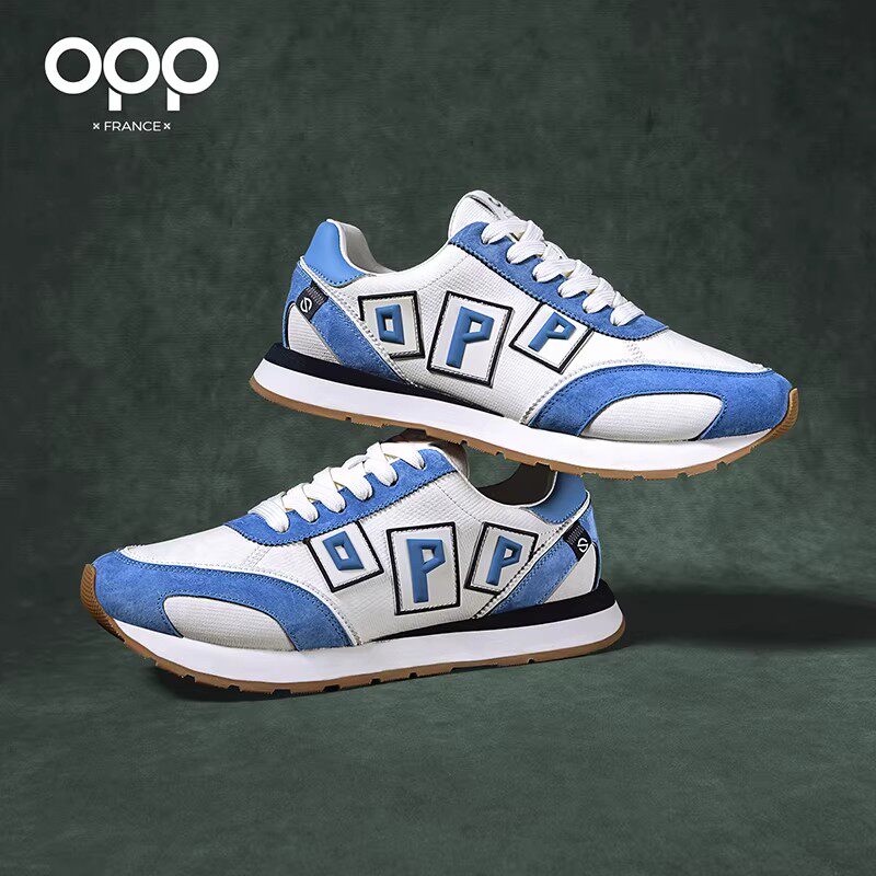 OPP Men's Shoes Spring 2026 New Niche Original Light Luxury Versatile Leather Forrest Gump Shoes Men's Casual Sneakers